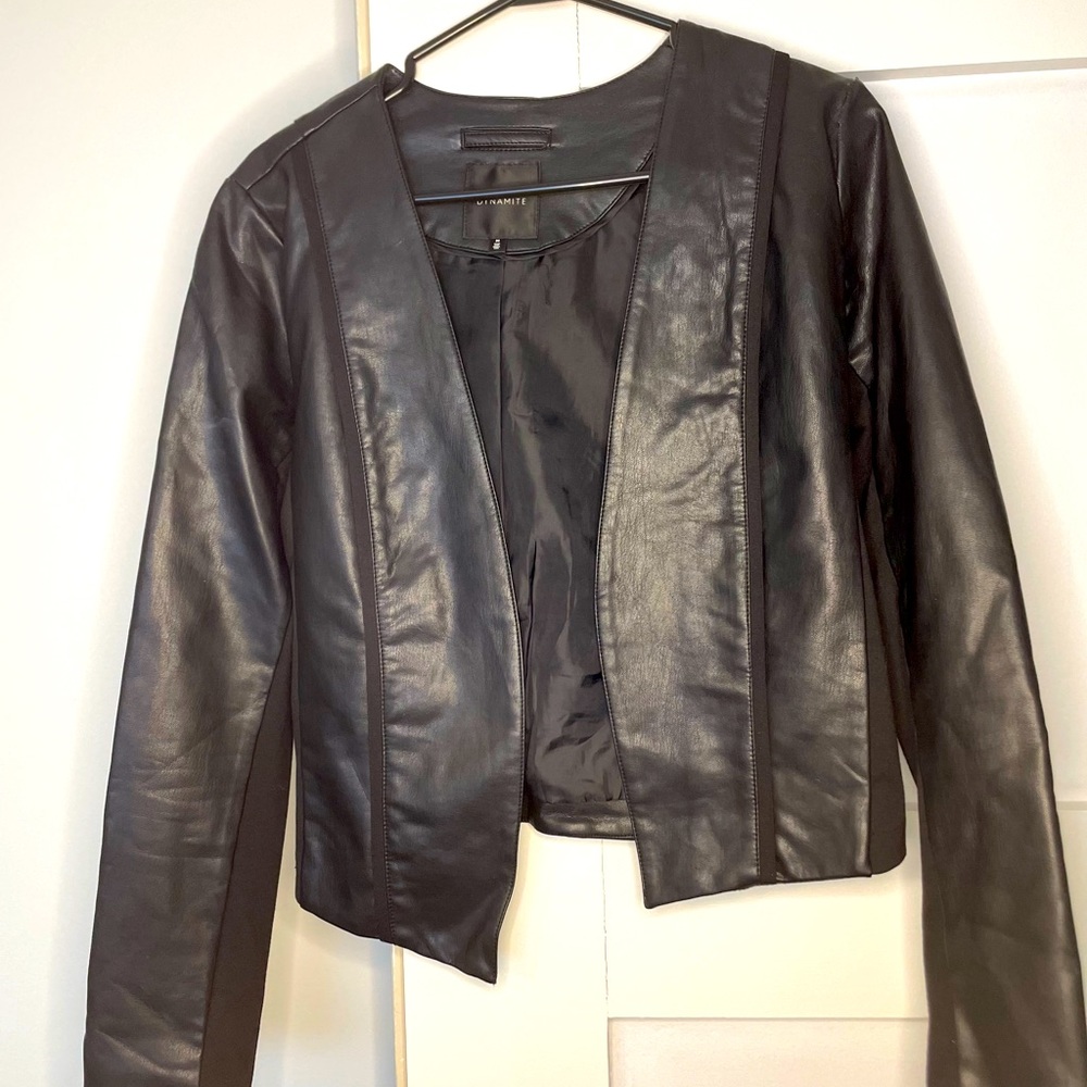 Dynamite faux leather jacket